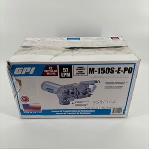 GPI Fuel Transfer Pump 12V 15 GPM M-150S-E-PO New Distressed Box Made in USA